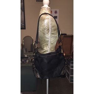 Large coach hobo tote